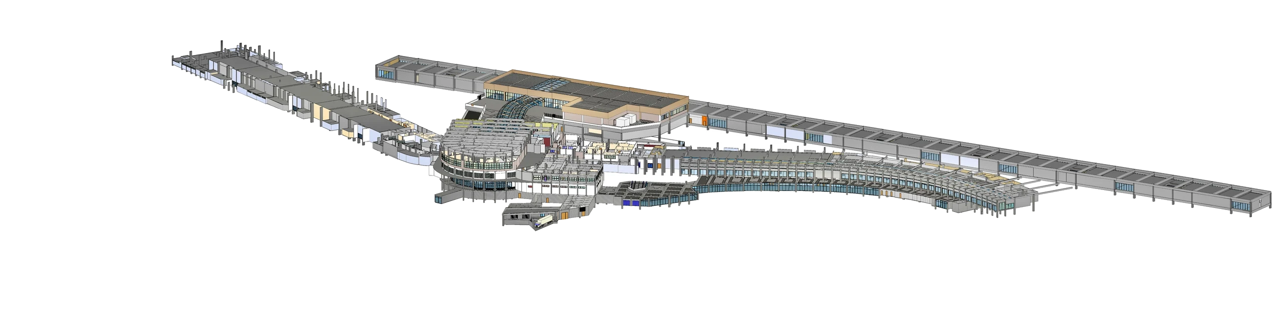 Render BIM do terminal completo do Aeroporto de Congonhas